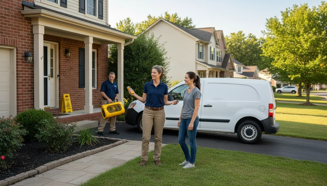 Residential water damage restoration in Wyocena, WI